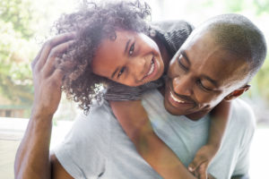 father daughter laughing smiling happy